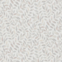 Erismann Ameroso Leaf Grey Metallic Wallpaper - 10462-10