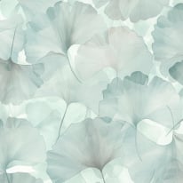 Erismann Ginko Dream Floral Green/Teal Metallic Wallpaper - 10470-18