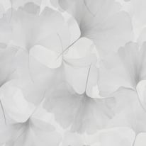 Erismann Ginko Dream Floral White/Grey Metallic Wallpaper - 10470-31