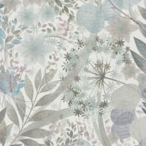 Erismann Secret Grove Floral Blue/Silver Wallpaper - 10506-24