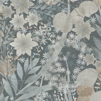 Erismann Secret Grove Floral Navy Wallpaper - 10506-44