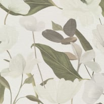 Erismann Fairy Blossom Floral White/Green Wallpaper - 10508-26