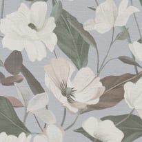 Erismann Fairy Blossom Floral Grey/White Wallpaper - 10508-31