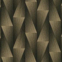 Erismann Shift Geometric Black/Gold Metallic Wallpaper - 10526-15