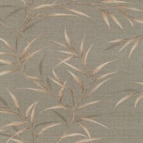 Erismann Yamato Leaf Brown Metallic Wallpaper - 10528-11