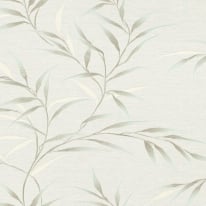 Erismann Yamato Leaf Turquoise Metallic Wallpaper - 10528-18