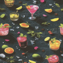 High-resolution flat swatch of Erismann After Dark anthracite multi wallpaper showing the textured bar pattern.