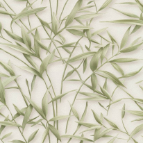 A flat swatch image of the 10587-07 green leaf design.