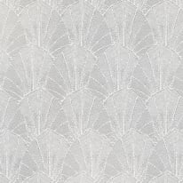 Close-up material sample of the Erismann Modern Balance 10603-14 design showing the cream imperial leaf trail details.