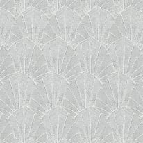 Close-up material sample of the Erismann Modern Balance 10603-29 design showing the silver imperial leaf trail and metallic details.