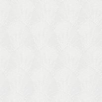 Close-up material sample of the Erismann Modern Balance 10603-31 design showing the light grey imperial leaf trail and metallic details.