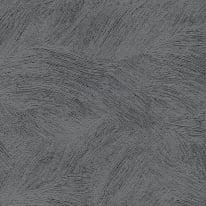 Close-up material sample of the Erismann Modern Balance 10608-47 design showing the fluid plaster waves and anthracite texture.