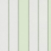 Close-up material sample of the Erismann Modern Balance 10620-07 design highlighting the vertical stripes and green metallic accents.