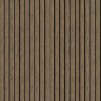 Holden Decor Wood Effect Slats Dark Oak Wallpaper - 13130