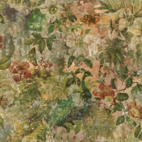 Holden Decor Vintage Peacock Multi Wallpaper - 13190
