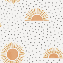 Holden Decor Sunbeam White/Orange Wallpaper - 13320