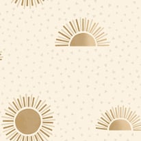Holden Decor Sunbeam Beige/Gold Metallic Wallpaper - 13322
