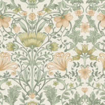 Holden Decor Vintage Floral Cream/Ochre Wallpaper - 13392