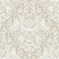 Holden Decor Harlen Woodland Design Beige Wallpaper - 13559