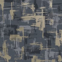 Holden Decor Abstract Geo Navy/Gold Metallic Wallpaper - 13560
