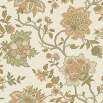 Holden Decor Jacobean Trail Orange/Sage Wallpaper - 13591