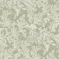 Holden Decor Whispering Botanical Scroll Sage Wallpaper - 13720