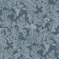 Holden Decor Whispering Botanical Scroll Navy Wallpaper - 13721