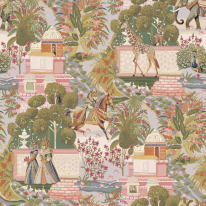 Holden Decor Eastern Horizons Animal Palace Multi Wallpaper - 13760