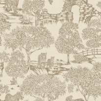 Holden Decor Eastern Horizons Zoo Lake Neutral Wallpaper - 13770