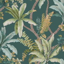 Holden Decor Eastern Horizons Trailing Palm Teal Wallpaper - 13801
