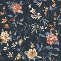 Holden Decor Eastern Horizons Oriental Trail Navy Wallpaper - 13820