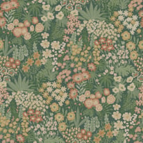 Holden Decor Everbloom Floral Emerald Green Wallpaper - 13900
