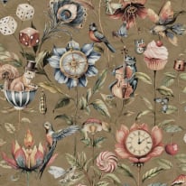Holden Decor Curious Creatures Gold Metallic Wallpaper - 13920