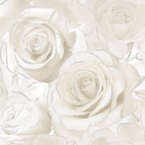 Muriva Madison Rose Floral Pearl Glitter Wallpaper - 139524