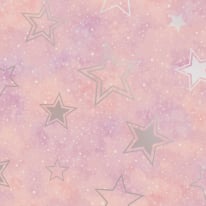 Holden Decor Stardust Pink/Silver Metallic Wallpaper - 14060