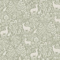 Holden Decor Deer Woods Sage Wallpaper - 14160