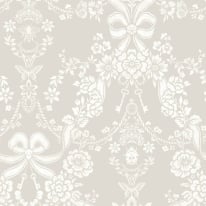 Holden Decor Bow Damask Taupe Wallpaper - 14171