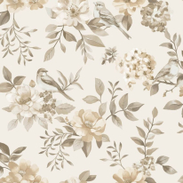 Holden Decor The Bird Garden Neutral Wallpaper - 14190