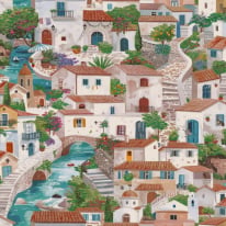 Holden Decor Odyssey Italian Buildings Multi Wallpaper - 14280