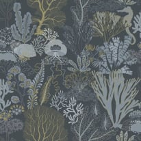 Holden Decor Odyssey Underwater World Navy Wallpaper - 14341