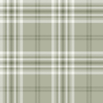 Catherine Lansfield Kelso Check Sage Wallpaper - 165526