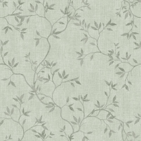 Muriva Japandi Leaf Green Metallic Wallpaper - 173574
