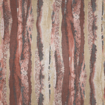 Muriva Soren Industrial Stripe Red/Beige Wallpaper - 223301