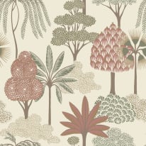 Belgravia Decor Akiko Floral Pink/Green Wallpaper - 2333