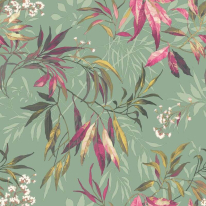 Belgravia Decor Kanata Leaf Sage Wallpaper - 2341