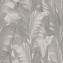 Belgravia Decor Sumatra Leaf Grey Wallpaper - 2363