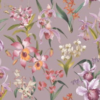 Rasch Maya Floral Orchard Lilac Multi Wallpaper - 283661