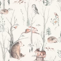 Rasch Kids Woodland Walk Multi Wallpaper - 300048