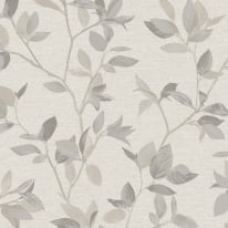 Rasch Silver Birch Leaf Natural/Silver Metallic Wallpaper - 311402