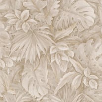 Galerie Eden Tropical Leaves Beige Wallpaper - 33307